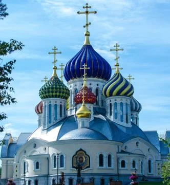 The church of the savior transfiguration Stock Photos