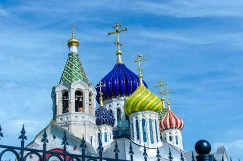 The church of the savior transfiguration Stock Photos