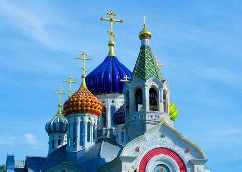 The church of the savior transfiguration Stock Photos
