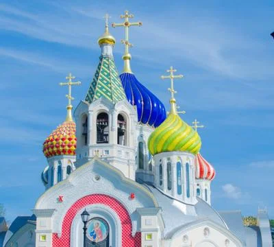 The church of the savior transfiguration Stock Photos