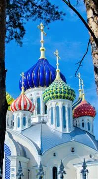 The church of the savior transfiguration Stock Photos