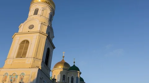 Church shadow. Dnepr. Dnipro Stock Footage 98314160