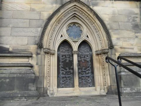 Church side door external Stock Photos