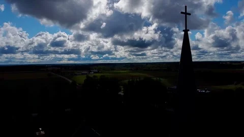 Church Silhouette Stock Footage 250558248