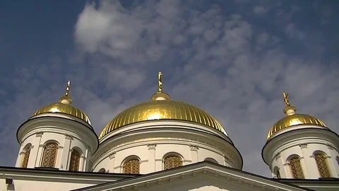 Church - sky - clouds - timelapse 스톡 동영상 75047685