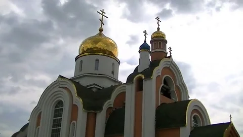 Church - sky - clouds - timelapse Stock Footage 75812868
