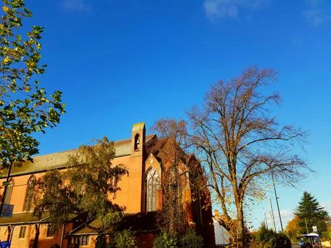 Church Sky Trees Stock Photos