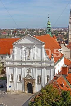 Church of st. catherine, zagreb, croatia Stock Photos