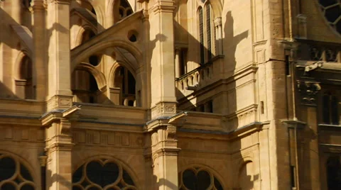 Church of St Eustace, Paris Stock Footage 47534280