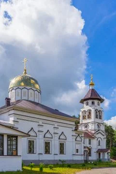 Church to St. Grand Prince Alexander Nevsky in Pudozh after restoration. Orth Stock Photos