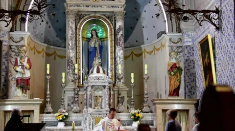 Church of St John the Baptist.  Ein Kerem. Jerusalem. Israel Stock Footage 44157805