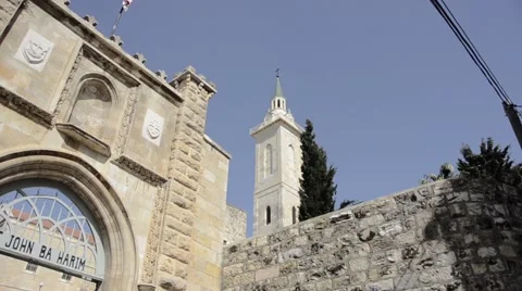 Church Of St John The Baptist Ein Karem Jerusalem israel Stock Footage 47959275