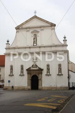 The church of st. katharine in zagreb Stock Photos