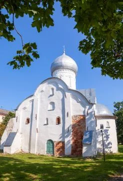 Church of st. vlasy in veliky novgorod, russia. was build in 1407 Stock Photos