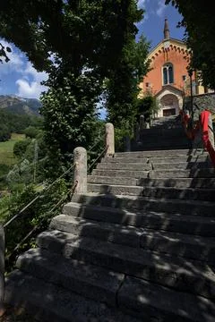 Church on a staircase Stock Photos