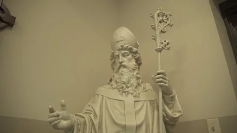 Church Statue (stone) Stock Footage 272186460
