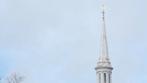 Church Steeple Stock Footage 73748748
