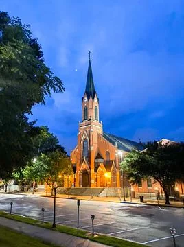 Church with Steeple  Stock Photos