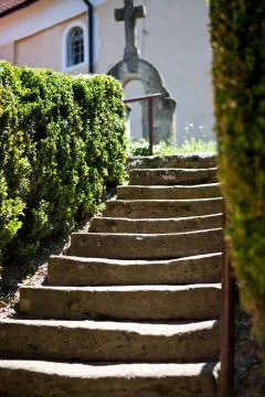 Church steps Stock Photos