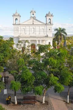 The church of Suchitoto Stock Photos