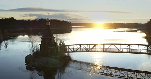 Church. Sun. 動画素材 145875261