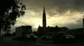 Church at Sunrise - Moderate Traffic Volume HD Footage