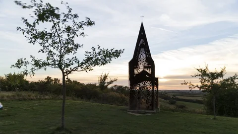 Church sunset 8K Stock Footage 101307327