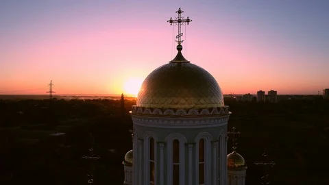 Church at sunset Vidéo 96204471