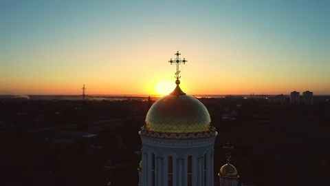 Church at sunset Vidéo 96204495