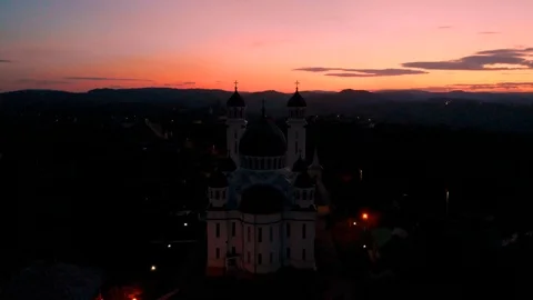 Church sunset 스톡 동영상 117061146