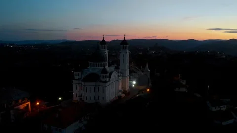 Church sunset Stock Footage 117061350