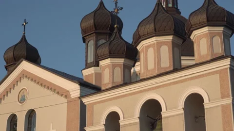 Church at sunset Stock Footage 238521948
