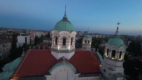 CHURCH, SUNSET Stockbeeldmateriaal 280048469