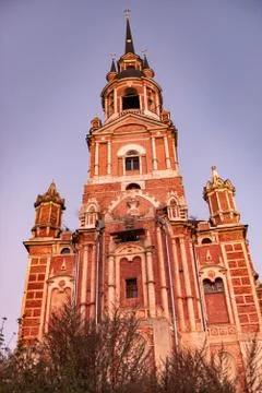 Church at sunset. Stock Photos
