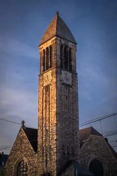 Church at Sunset Stock Photos