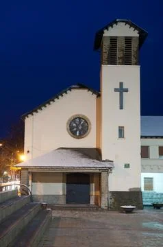 Church at sunset. Stock Photos