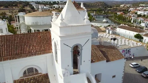 Church in Tavira Stock Footage