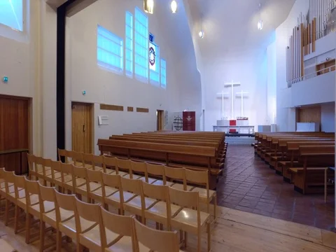 Church of the Three Crosses Stock Footage 83494726