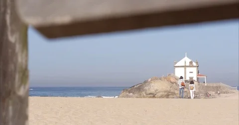 Church on top of the sea Stock Footage 82112853