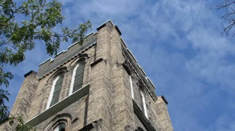 Church tower 1235 Stock Footage 42866559