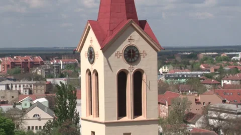 Church tower and clock Vidéo 37257445