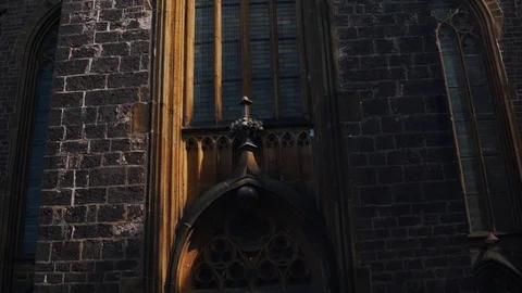 Church Tower With Clock Stock Footage 106208856