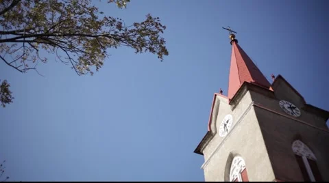 Church tower Stock Footage 921214