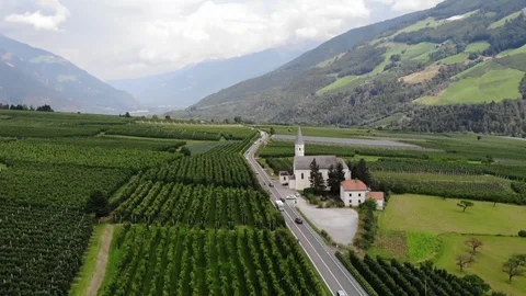 A church tower in Garda area Stock Footage 114748662