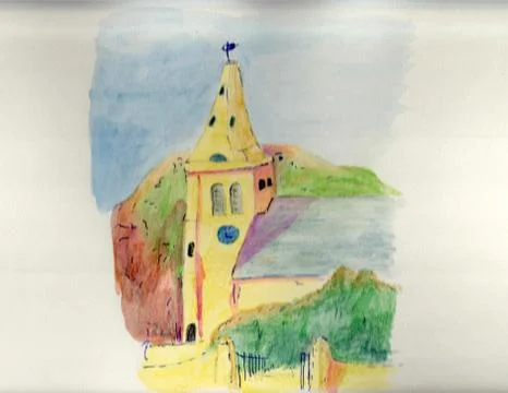 Church tower Stock Illustration