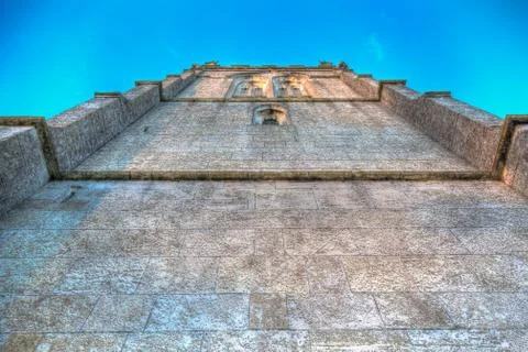 Church tower looking up Stock Photos