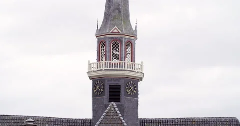 Church tower Netherlands close up Stock Footage 68323205