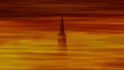 Church Tower Steeple Stock Footage 71281729
