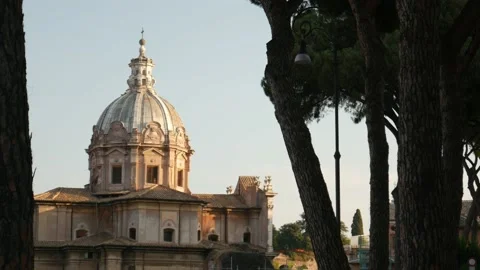 Church by Trees Stock Footage 162403776