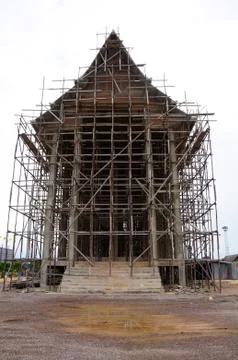 The church is under construction Stock Photos